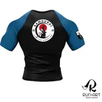 rashguards noir et bleu
