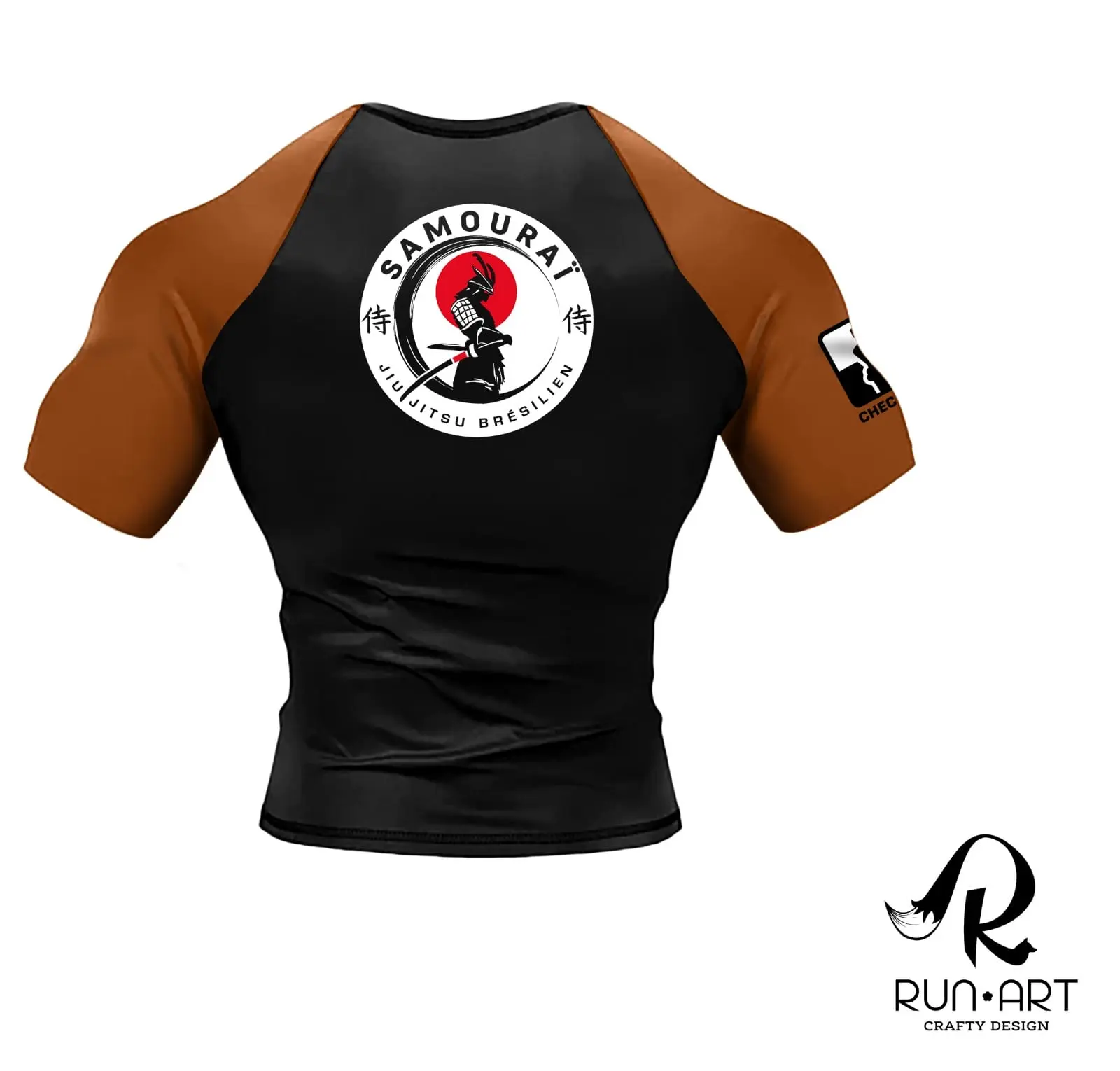 rashguards noir et marron