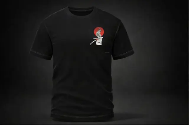 t shirt 100% coton édition samourai