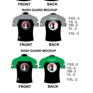 rashguard enfant par couleur de ceinture